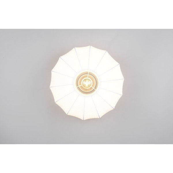 Plafonieră albă din metal cu abajur textil ø 40 cm Madleine – Reality-image-4