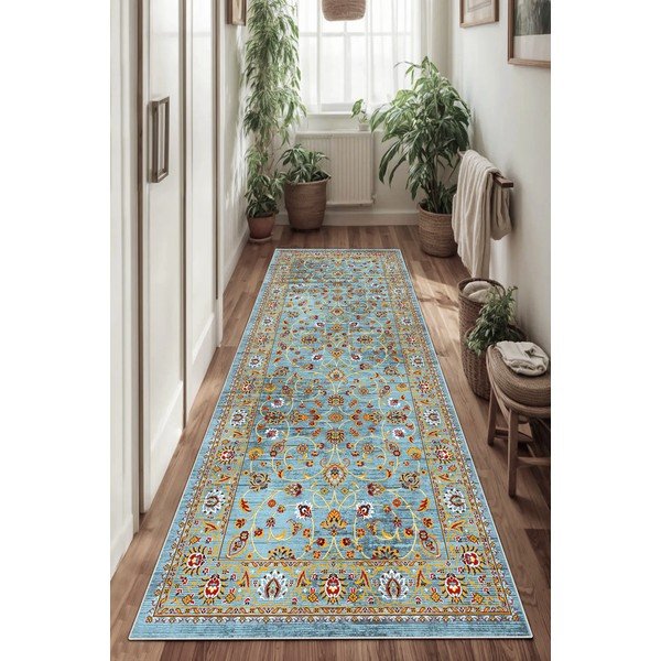 Covor tip traversă lavabil 80x200 cm Quoise – Vitaus-image-1
