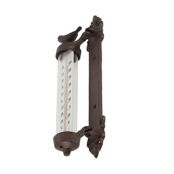 Termometru cu păsări din fontă Esschert Design Bird, înlălțime 27,3 cm-image-3