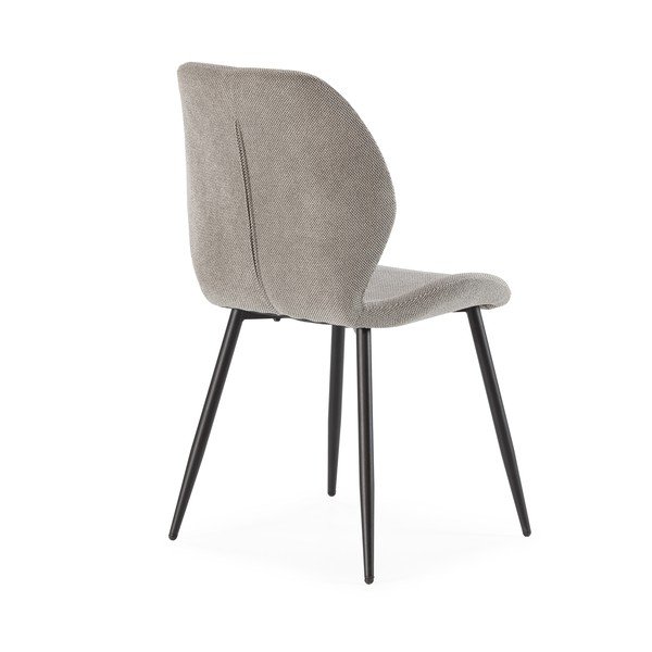 Scaune de dining gri-deschis 4 buc. tapițate Ansu – Marckeric-image-2