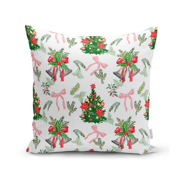 Față de pernă 43x43 cm  cu model de Crăciun – Mila Home