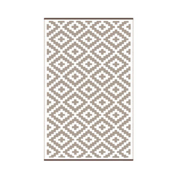 Covor pentru exterior Green Decore Nirvana, 120 x 180 cm, alb-bej-image-1