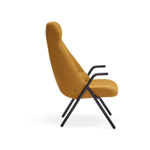 Fotoliu Teulat Dins, înălțime 114 cm, galben-image-3