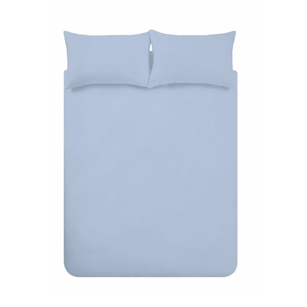 Lenjerie de pat albastru-deschis din flanelă pentru pat dublu 200x200 cm Brushed – Catherine Lansfield-image-3