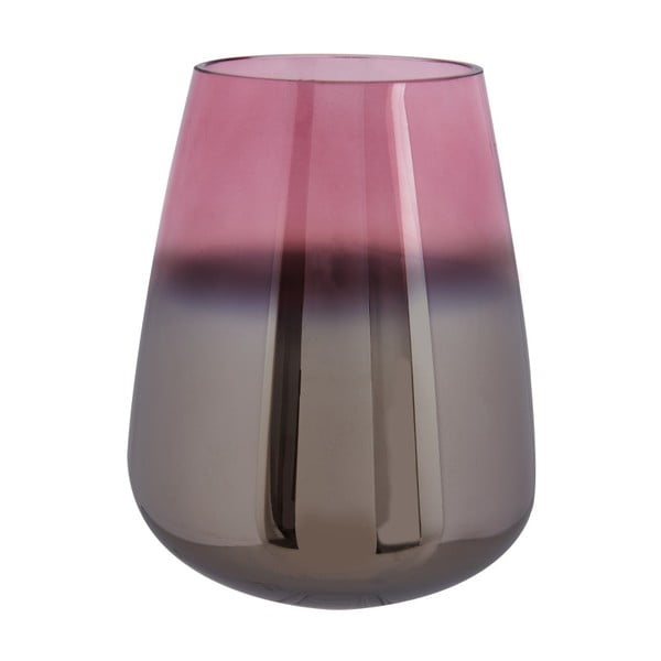 Vază din sticlă PT LIVING Oiled, înălțime 23 cm, roz