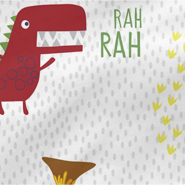 Cearșaf din bumbac pentru copii Moshi Moshi Funnysaurus, 90 x 200 cm-image-4