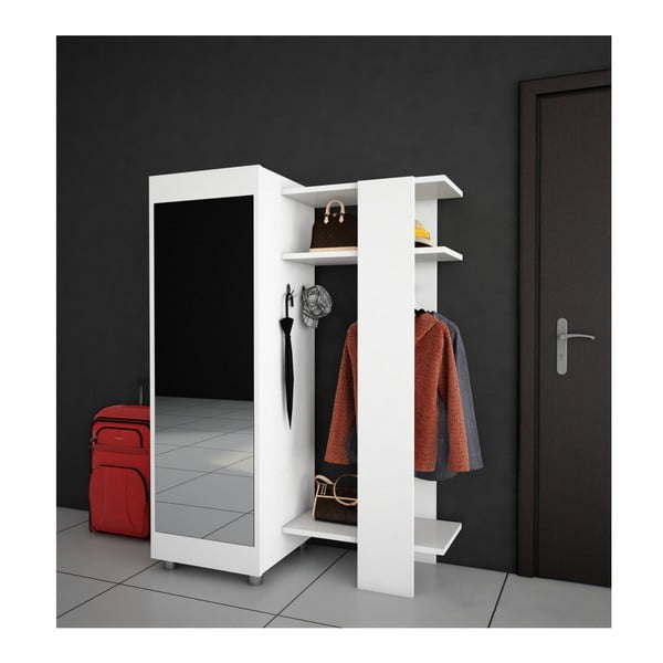 Dulap și oglindă Antre, alb-image-1