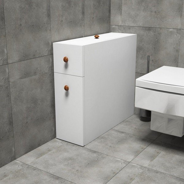 Dulap retractabil pentru baie Smart, alb-image-3
