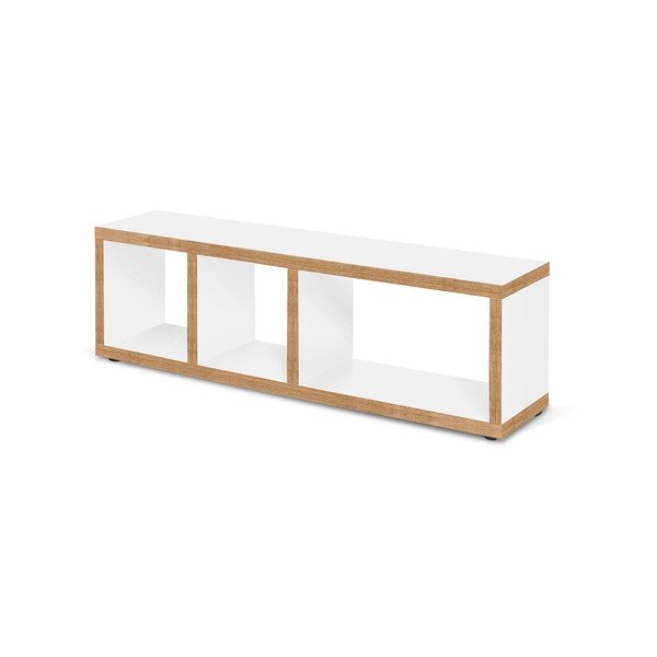 Comodă TV albă/în culoare naturală 150x45 cm Berlin – TemaHome-image-2