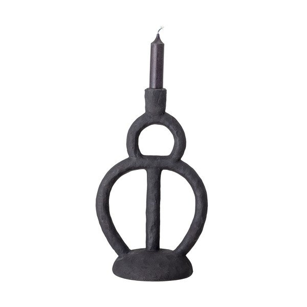 Suport lumânare Bloomingville Ramina, înălțime 29 cm, negru-image-2