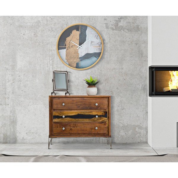 Ceas de perete Mauro Ferretti Art, ø 60 cm, albastru-image-1