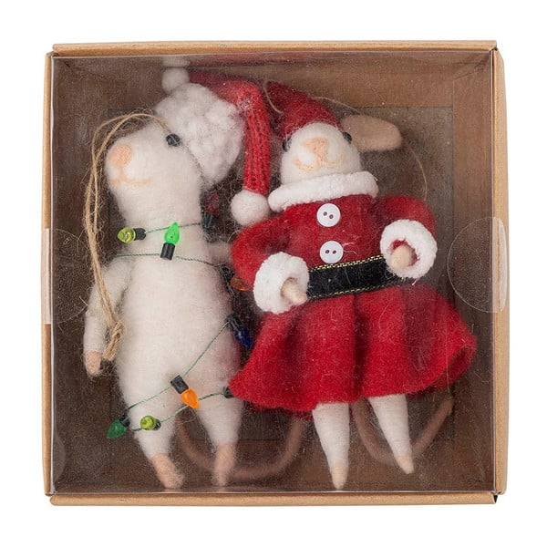 Ornamente de Crăciun 2 buc. din lână 13 cm Peo – Bloomingville-image-2