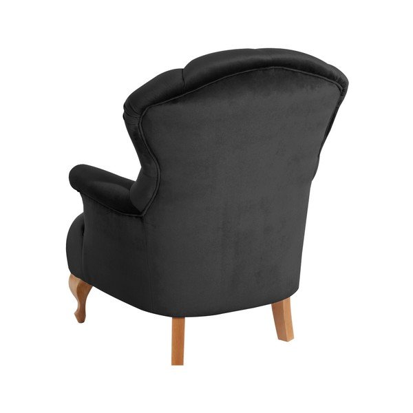 Fotoliu Max Winzer Camilla Velor, negru-image-1