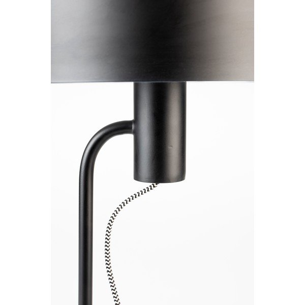 Lampadar negru cu abajur din metal (înălțime 135 cm) Landon – White Label-image-4
