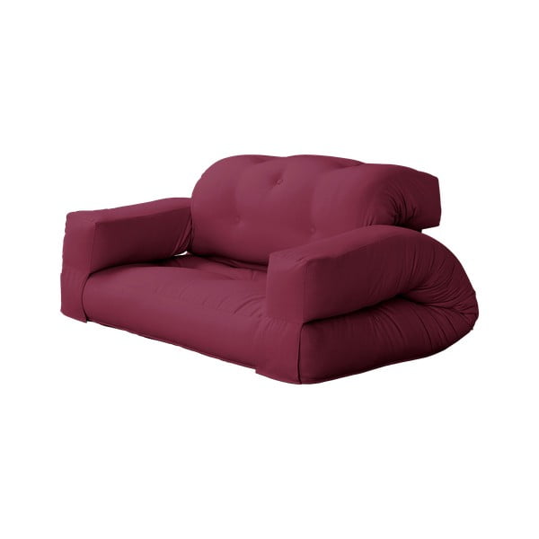 Canapea roșie extensibilă 140 cm Hippo - Karup Design