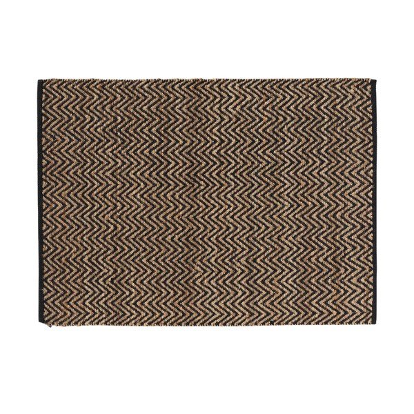 Covor negru-natural 120x170 cm Zigzag – douceur d'intérieur-image-4