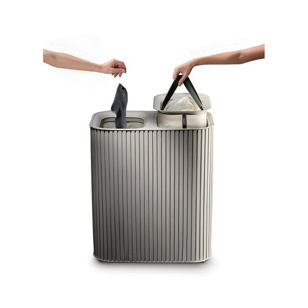 Coș de rufe bej 2x45 l din bambus Tota Luxe – Joseph Joseph-image-4