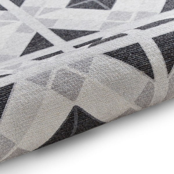 Covor tip traversă gri deschis-gri închis lavabil 76x230 cm Victoria Light – Think Rugs-image-3