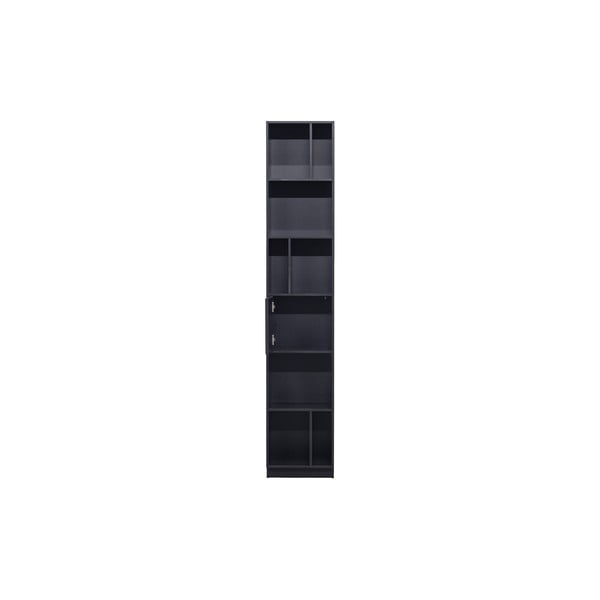 Bibliotecă modulară neagră din lemn masiv de pin 40x210 cm Finca – WOOOD-image-2