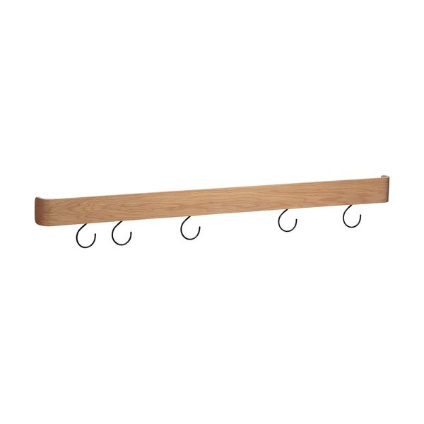 Cuier de perete în culoare naturală deschisă cu raft cu aspect de lemn de stejar Protopia – DAN-FORM Denmark-image-1