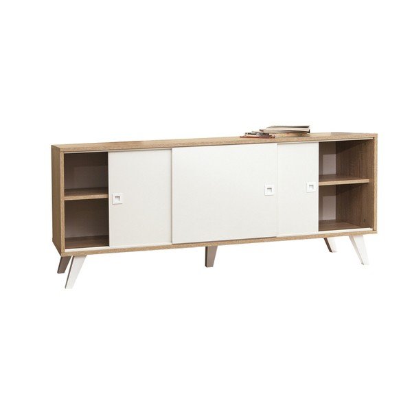 Comodă TemaHome Prism, alb-image-2