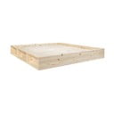 Pat matrimonial  din lemn masiv de pin cu somieră 180x200 cm Ziggy – Karup Design