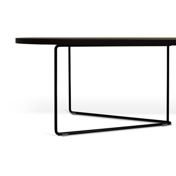 Măsuță de cafea cu blat cu aspect de lemn de nuc 136x60 cm Oval - TemaHome-image-4