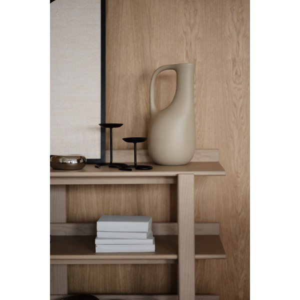 Masă consolă în culoare naturală deschisă cu blat cu aspect de lemn de stejar 43x150 cm Kilian – Rowico-image-1