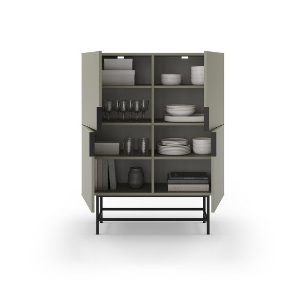 Dulap verde/gri 100x128 cm Eldia – Marckeric-image-3