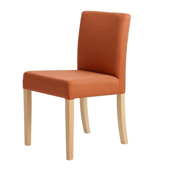 Scaun cu picioare de culoare naturală, Custom Form Wilton, portocaliu