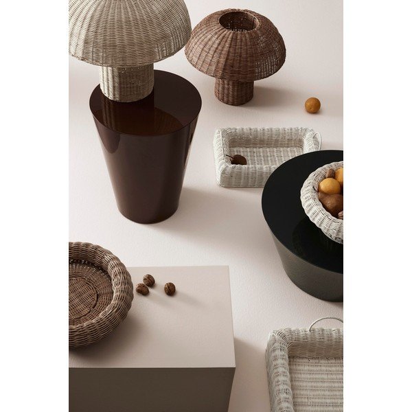 Veioză în culoare naturală LED din ratan cu abajur din ratan (înălțime 40 cm) Irele – Bizzotto-image-1