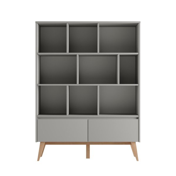 Bibliotecă pentru copii gri 120x42,5 cm Swing – Pinio-image-2