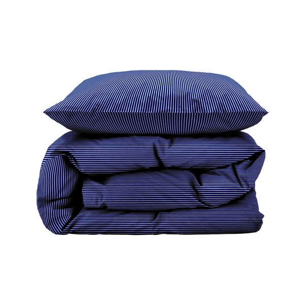 Lenjerie de pat albastră din bumbac pentru pat de o persoană 140x200 cm Cheerful – Södahl