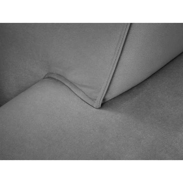 Canapea din catifea Cosmopolitan Design Siena, gri deschis-image-1