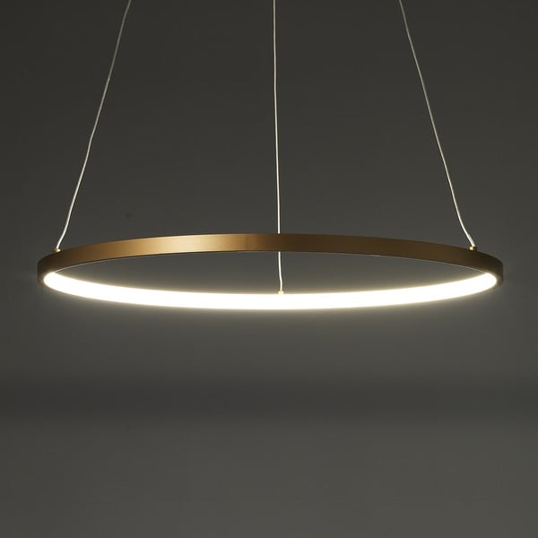 Lustră Tomasucci Ring, înălțime 92 cm, auriu-image-1