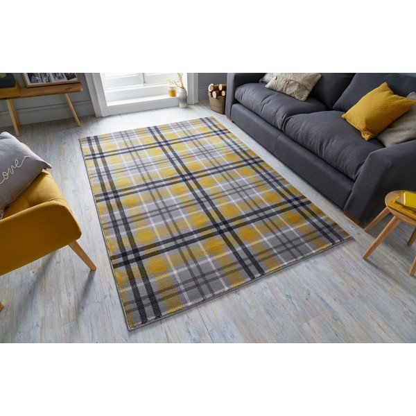 Covor Flair Rugs Highland, 160 x 230 cm, galben - gri-image-4