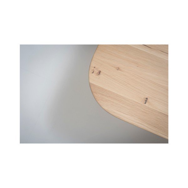 Masă cu structură din lemn masiv de stejar Gazzda Stafa, 200 x 90 cm-image-4