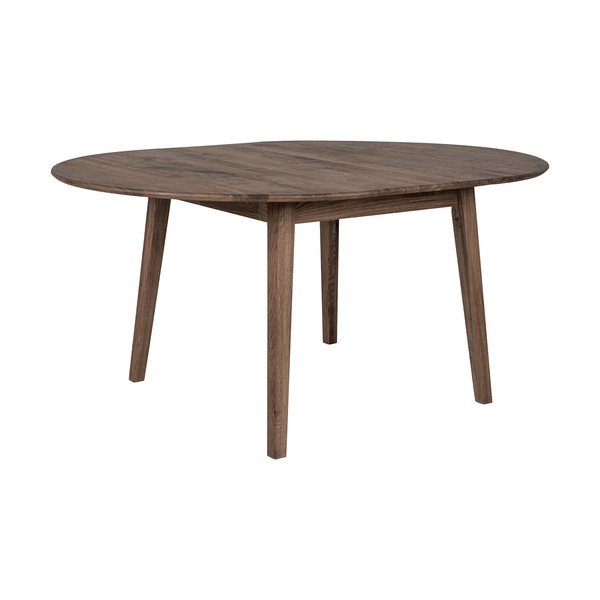 Masă de dining rotundă extensibilă din lemn de stejar ø 118 cm Metz – House Nordic-image-2