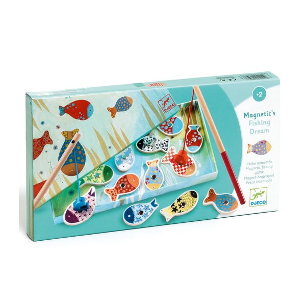Joc din lemn cu pești magnetici Djeco „Pescarii”-image-2