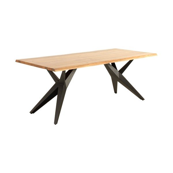 Masă de dining cu blat din lemn de acacia 100x200 cm Ligero – Geese-image-1
