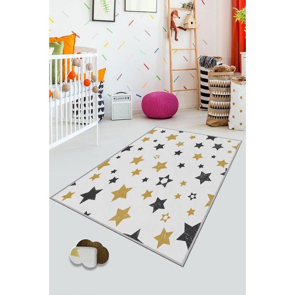 Covor antiderapant pentru copii Conceptum Hypnose Stars, 100 x 150 cm-image-1