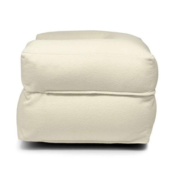 Fotoliu bean bag gri deschis cu tapițerie din țesătură bouclé MooG – SLOWDOWN-image-3
