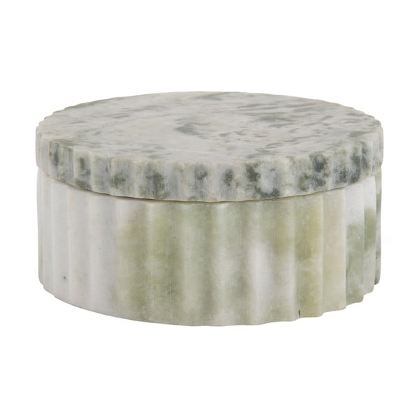 Cutie de depozitare verde-deschis din piatră decorativă ø 15x6 cm Marble – PT LIVING-image-2