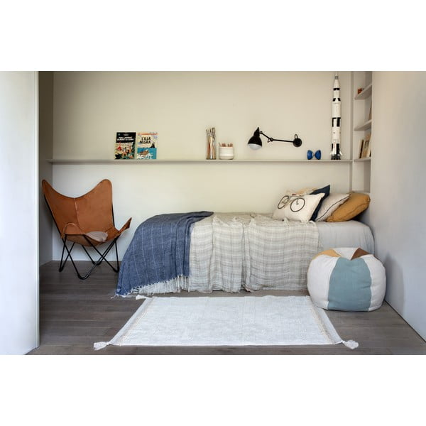 Covor crem lavabil/țesut manual din bumbac 120x160 cm Bloom Natural – Lorena Canals-image-1