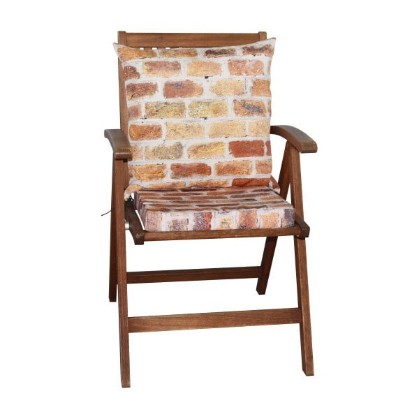 Pernă pentru scaun Tuli, imprimeu cărămizi