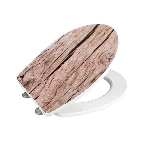 Capac WC cu închidere lentă Wenko Bois, 45 x 38,8 cm-image-1