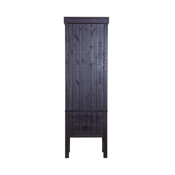 Dulap din lemn de pin BePureHome Summit, negru-image-1