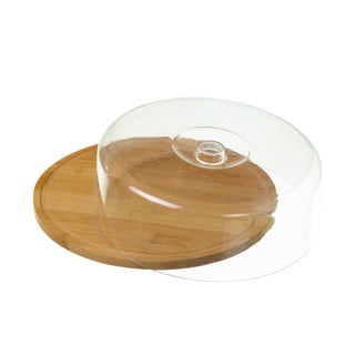 Tavă din bambus cu capac Casa Selección Bamboo, rotund