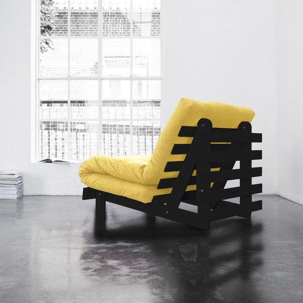 Fotoliu extensibil Karup Roots Wenge/Amarillo-image-1
