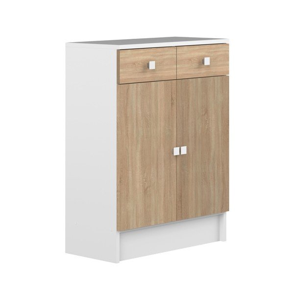 Dulap baie cu aspect de lemn de stejar TemaHome Combi-image-3